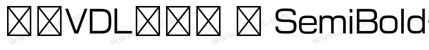 方正VDL千兆黑 简 SemiBold字体转换